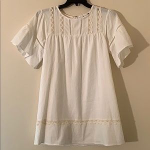 Rebels & Lovers White Shift Dress
